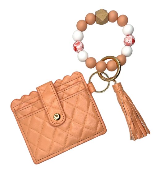 Armband & pasjeshouder Jackie Dark Peach