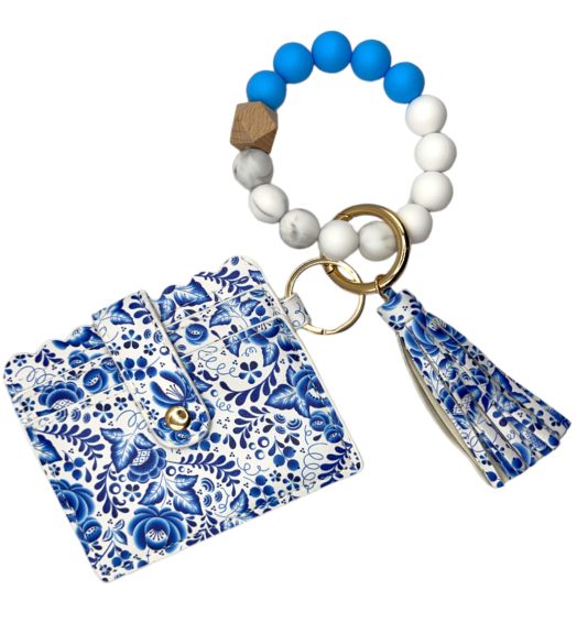 Armband & pasjeshouder Jackie Delftsblauw II