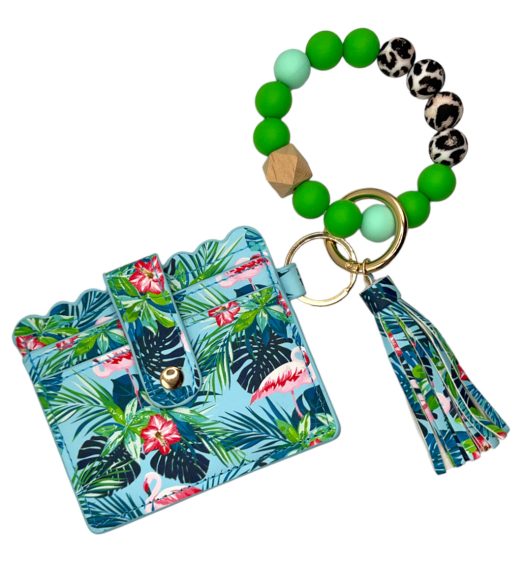 Armband & pasjeshouder Jackie Flamingo