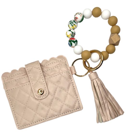 Armband & pasjeshouder Jackie Pale Pink