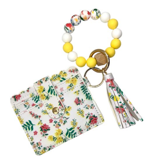 Armband & pasjeshouder Jackie Yellow Flowers