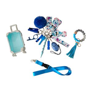 Keychain Superset Noelle Blue Flowers
