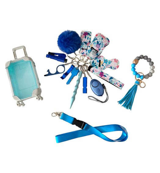 Keychain Superset Noelle Blue Flowers