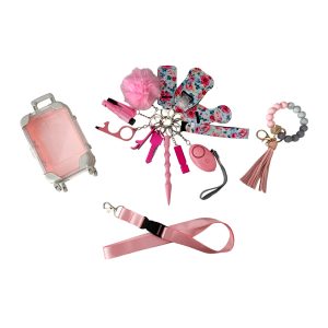 Keychain Superset Noelle Pink Flowers